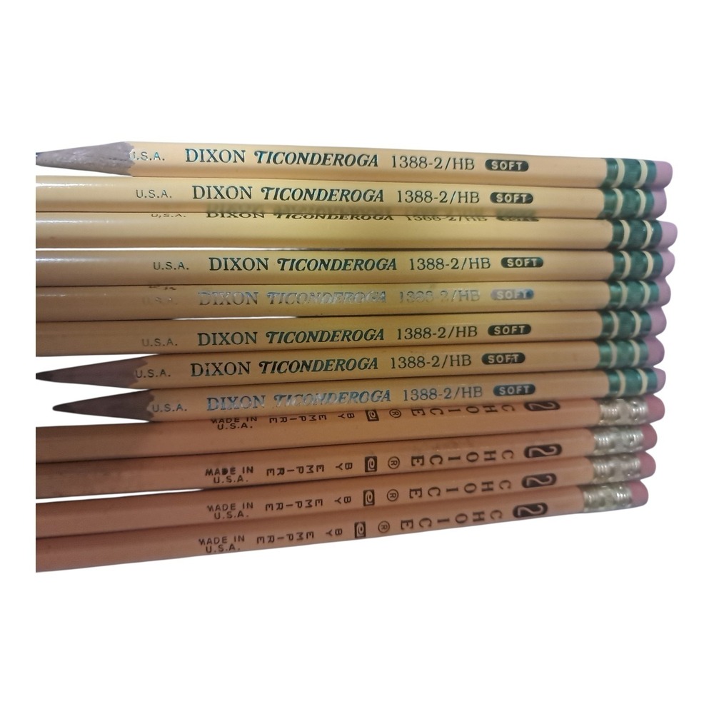 Vtg Lot #2 Pencils. 8 Dixon Ticonderoga And 4 Empire - Picture 2 of 2